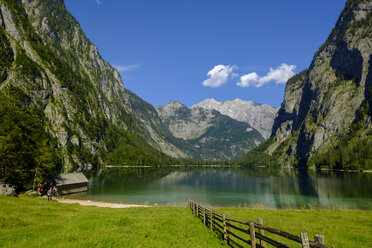 Deutschland, Bayern, Oberbayern, Berchtesgadener Alpen, Nationalpark Berchtesgaden, Salet, Fischunkelalm am Obersee - LB02249