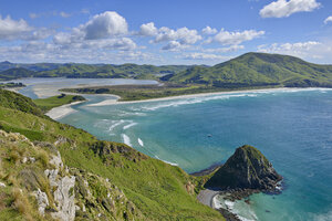 Allans Beach und Hoopers Inlet, Dunedin, Otago Peninusula, Südinsel, Neuseeland - RUEF02029