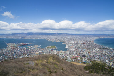 Japan, Hokkaido, Blick über Hakodate - RUNF00216