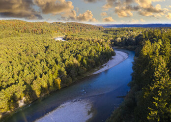 Deutschland, Bayern, Geretsried, Naturschutzgebiet Isarauen, Fluss Isar - SIEF08133