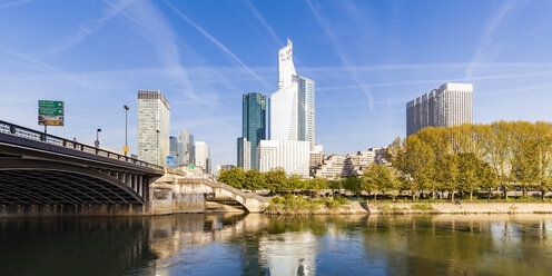 France, Paris, River Seine and office buildings at La Defense - WDF04873