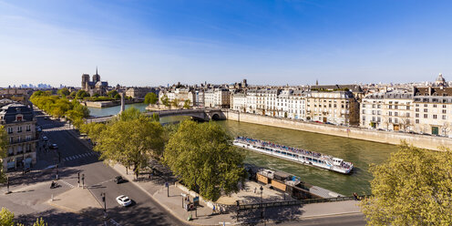 Frankreich, Paris, Stadtbild mit Seine und Notre Dame - WDF04874