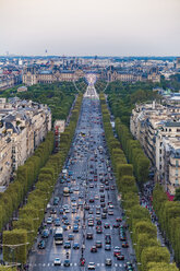 France, Paris, cityscape with Avenue des Champs-Elysees and Louvre - WDF04886