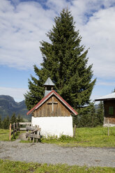 Austria, Vorarlberg, Allgaeu Alps, Little Walser Valley, Amansalpe, St. Wendelin Chapel - WIF03678