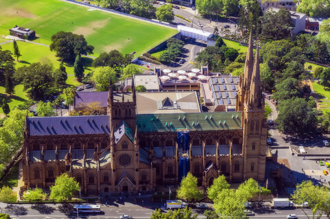 Australien, Neusüdwales, Sydney, St. Marys Kathedrale, lizenzfreies Stockfoto