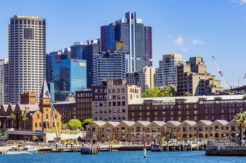 Australia, New South Wales, Sydney, cityview at Circular Quay stock photo