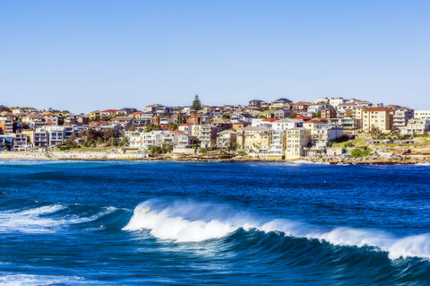 Australien, Neusüdwales, Sydney, Bondi Beach, lizenzfreies Stockfoto