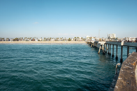 USA, Kalifornien, Los Angeles, Venice Beach, Pier, lizenzfreies Stockfoto