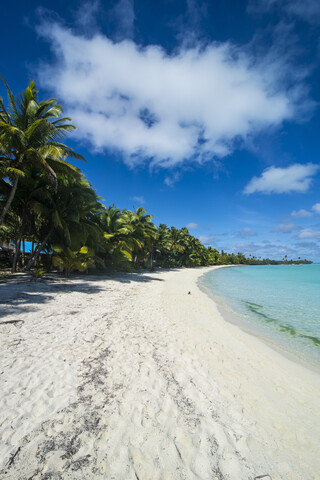 Cookinseln, Rarotonga, Aitutaki-Lagune, Strand, lizenzfreies Stockfoto