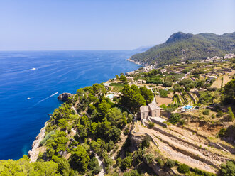 Spanien, Balearen, Mallorca, Region Banyalbufar, Westküste, Serra de Tramuntana - AMF06332