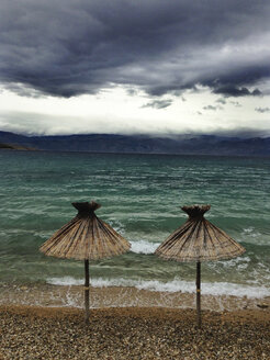 Kroatien, Insel Krk, Baska, Strand - WWF04546