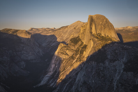 USA, Kalifornien, Yosemite-Nationalpark, Glacier Point, lizenzfreies Stockfoto