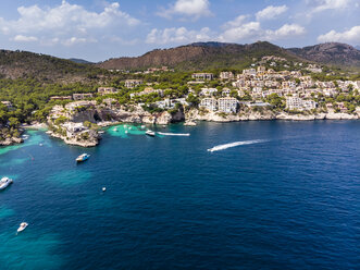 Spain, Balearic Islands, Mallorca, Region Calvia, Costa de la Calma, Peguera, Cala Fornells, coast and nature harbour - AMF06349