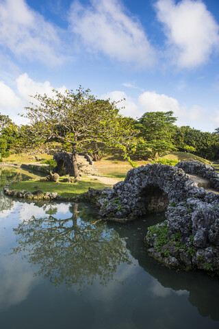 Japan, Okinawa, Shikina-en-Garten, lizenzfreies Stockfoto