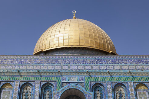 Israel, Jerusalem, Felsendom, goldene Kuppel - PSTF00274