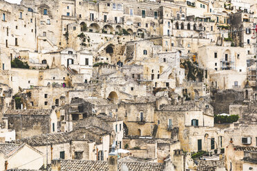 Italien, Basilikata, Matera, Stadtbild und historische Höhlenwohnungen, Sassi di Matera - WPEF01171