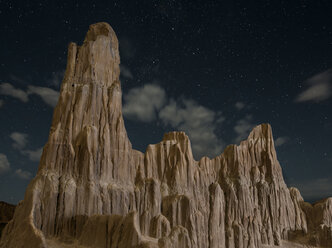 Aussicht auf Slot Canyons gegen den Himmel im Cathedral Gorge State Park - CAVF58966