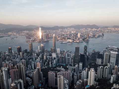 China, Hongkong, Victoria Peak, lizenzfreies Stockfoto