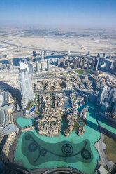 VAE, Dubai, Der Dubai-Brunnen von oben - RUNF00360