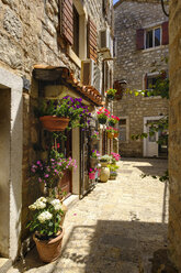 Montenegro, Budva, Old town, alley - SIEF08182