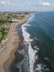 Indonesia, Bali, Aerial view of Berawa beach - KNTF02535