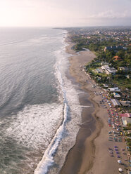 Indonesia, Bali, Aerial view of Berawa beach - KNTF02538