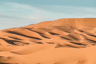 Scenic view of Merzouga desert against sky - CAVF60509