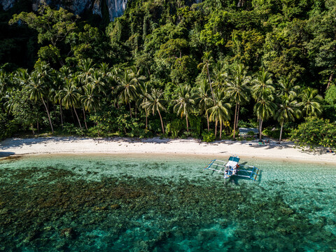 Pasandigan-Bucht, Insel Cadlao, El Nido, Palawan, Philippinen, lizenzfreies Stockfoto