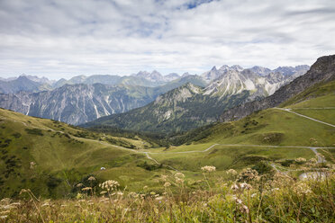 Deutschland, Bayern, Allgäu, Allgäuer Alpen, Blick von der Bergstation Kanzelwand - WIF03697