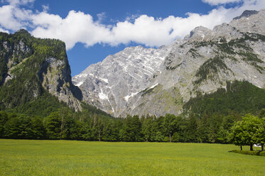 Deutschland, Bayern, Oberbayern, Berchtesgadener Alpen, Nationalpark Berchtesgaden, Watzmann - RUNF00404