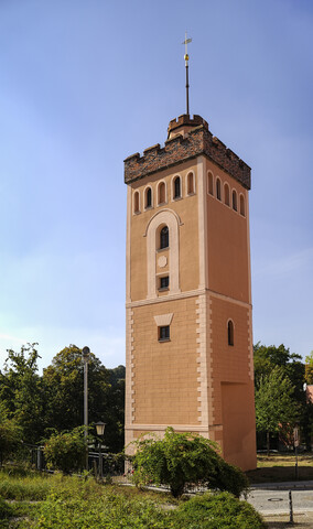 Deutschland, Sachsen, Kamenz, Roter Turm, lizenzfreies Stockfoto