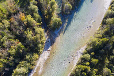 Deutschland, Oberbayern, Luftaufnahme der Isar bei Lenggries - SIEF08231