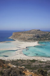 Panoramablick auf den Strand von Balos, Kreta, Griechenland - FSIF03675