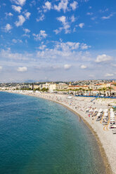 Frankreich, Provence-Alpes-Côte d'Azur, Nizza, Promenade des Anglais, Strand - WDF04943