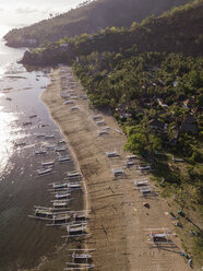 Indonesia, Bali, Amed, Aerial view of Lipah beach - KNTF02577