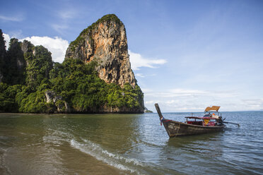 Longtail boat near Railay Beach, Krabi, Thailand - AURF07907