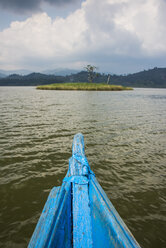 Africa, Uganda, Lake Bunyonyi, dugout canoe - RUNF00467