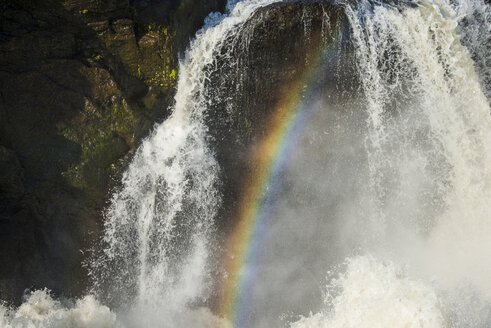 Afrika, Uganda, Murchison Falls National Park, Regenbogen an den Murchison Falls - RUNF00489