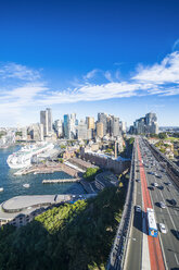 Australien, New South Wales, Sydney, Blick von der Hafenbrücke - RUNF00535