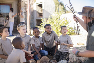 Children learning how to make a fire - ZEF16076