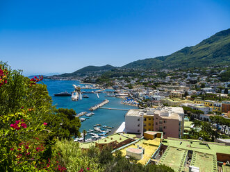 Italien, Campagnia, Ischia, Blick auf die Bucht von Lacco Ameno, - AMF06540