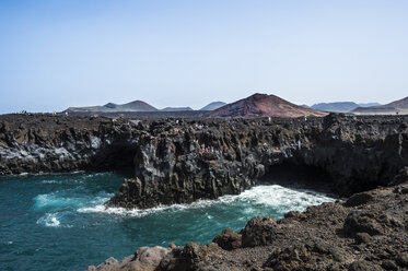 Spanien, Kanarische Inseln, Lanzarote, Los Hervideros - RUNF00589