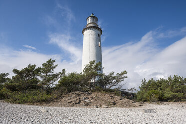 Schweden, Grafschaft Gotland, Färöer, Leuchtturm - RUNF00735