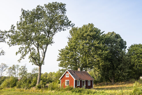 Schweden, Öland, rotes Holzhaus - RUNF00742