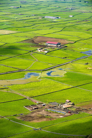 Portugal, Azoren, Insel Terceira, Miradouro da Serra do Cume, lizenzfreies Stockfoto