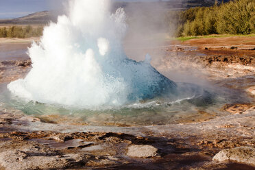 Erupting geyser, Geysir, Iceland - AURF08128