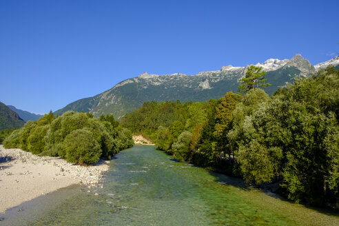 Slowenien, Soca-Tal, Berg Kanin, bei Bovec, Fluss Soca - LBF02321