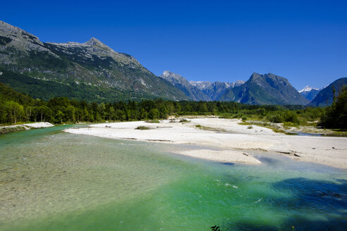 Slowenien, Soca-Tal, bei Bovec, Fluss Soca - LBF02324