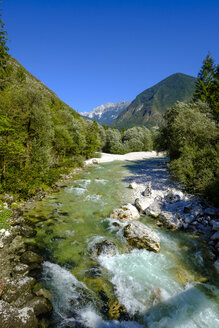 Slowenien, Soca-Tal, bei Trenta, Soca-Fluss, Triglav-Nationalpark - LBF02325