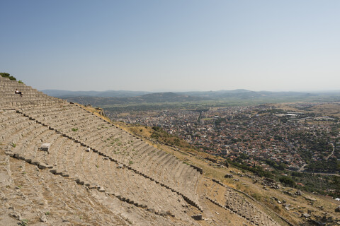 Turkey, Bergama, Acropolis, amphitheatre stock photo